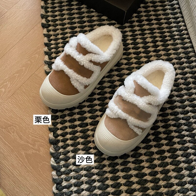 河南桑坡村新品热卖冬季休闲新款舒适时尚刺绣一脚蹬百搭懒人鞋|undefined