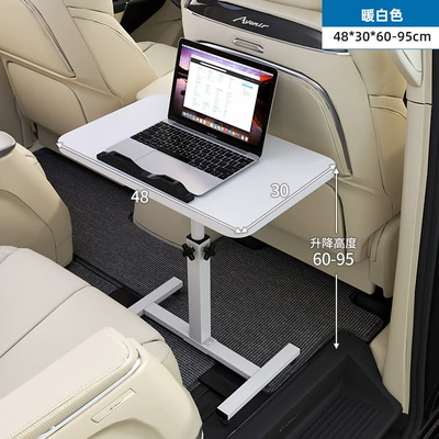 Car table board dining table co-pilot front and - suitable-for-90-of-family-cars-warm-white-48x30