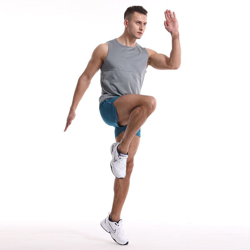 Maratón de verano chaleco deportivo de secado rápido chaleco sin mangas de los hombres corriendo entrenamiento de baloncesto Chaleco de fitness Suelto