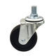 Zhongshan Factory Direct 2inch Black PP Screw Universal Wheels 8*15MM 2inch Wheels Black Furniture Wheels Shelf Wheels
