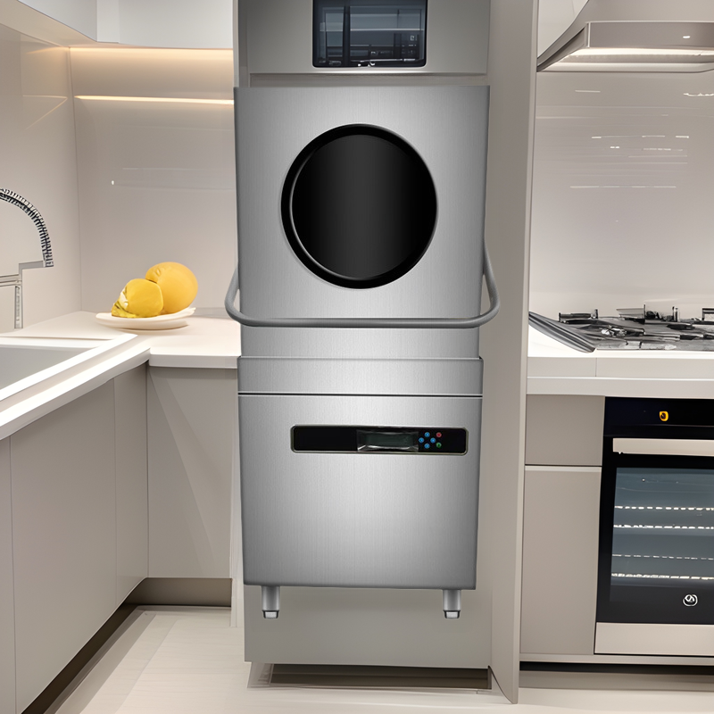 Uncovering dishwasher commercial restaurant kitchen high temperature disinfection Cup washing machine intelligent automatic spray dishwasher
