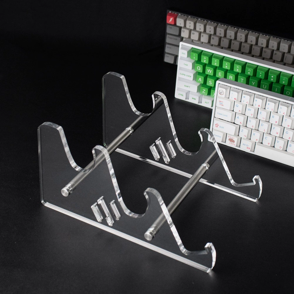 Mouse, keyboard, digital stand, mint acrylic telephone