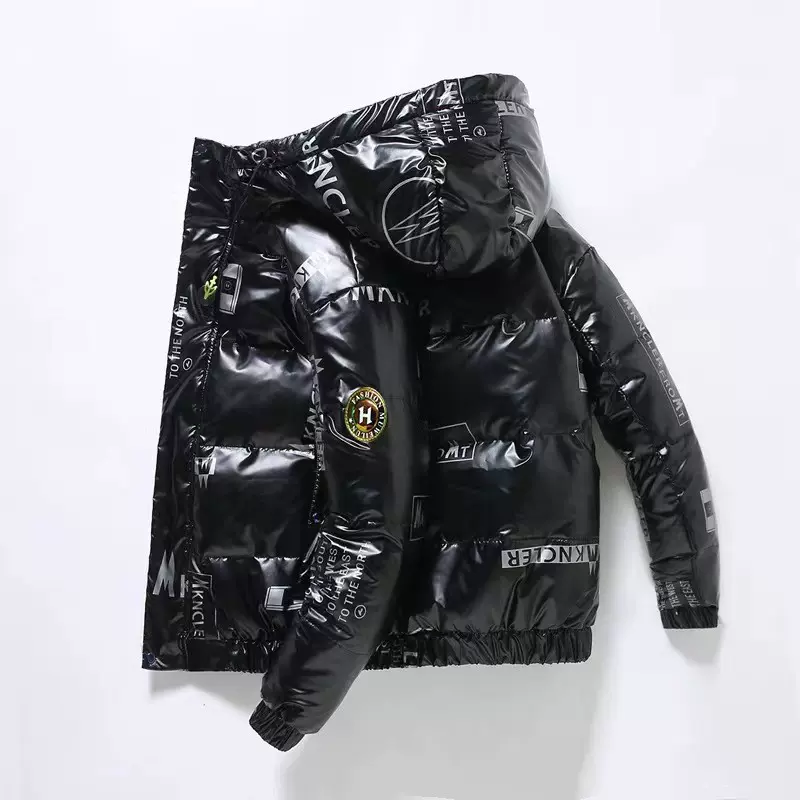 轻薄羽绒服男冬季短款宽松潮流青少年初中学生加厚保暖男士羽绒服