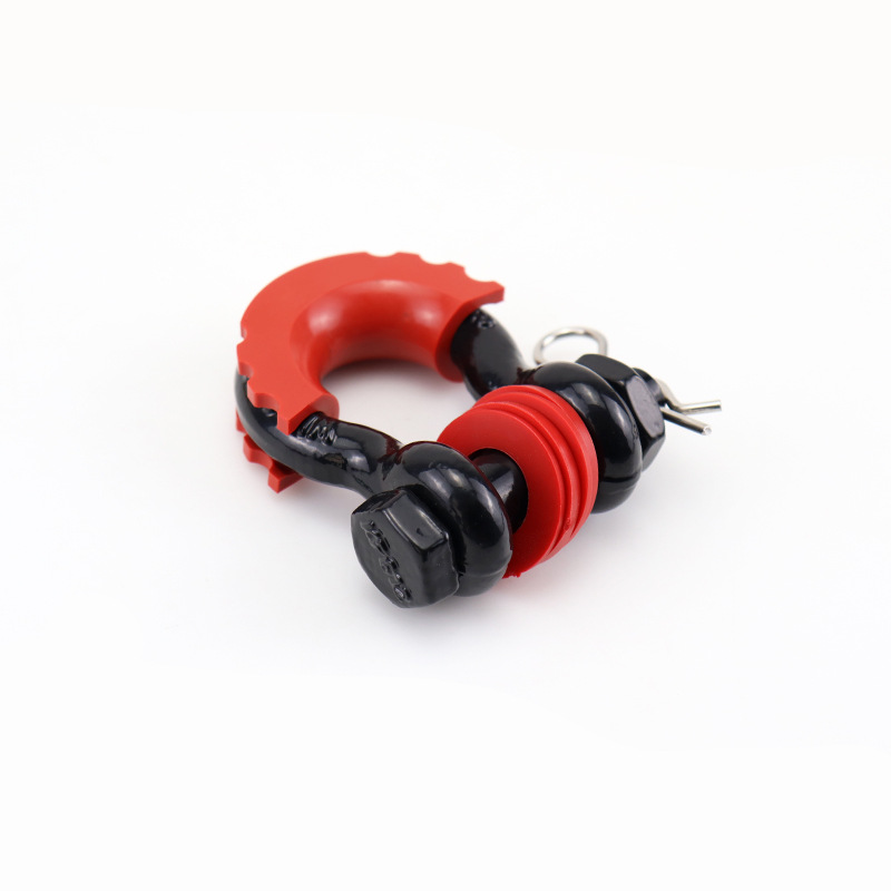 Forja de troquel estadounidense vehículo todoterreno Medio Anti-suelto gancho en forma de U grillete gancho de arco herradura Remolque de alta resistencia americano gancho en forma de U