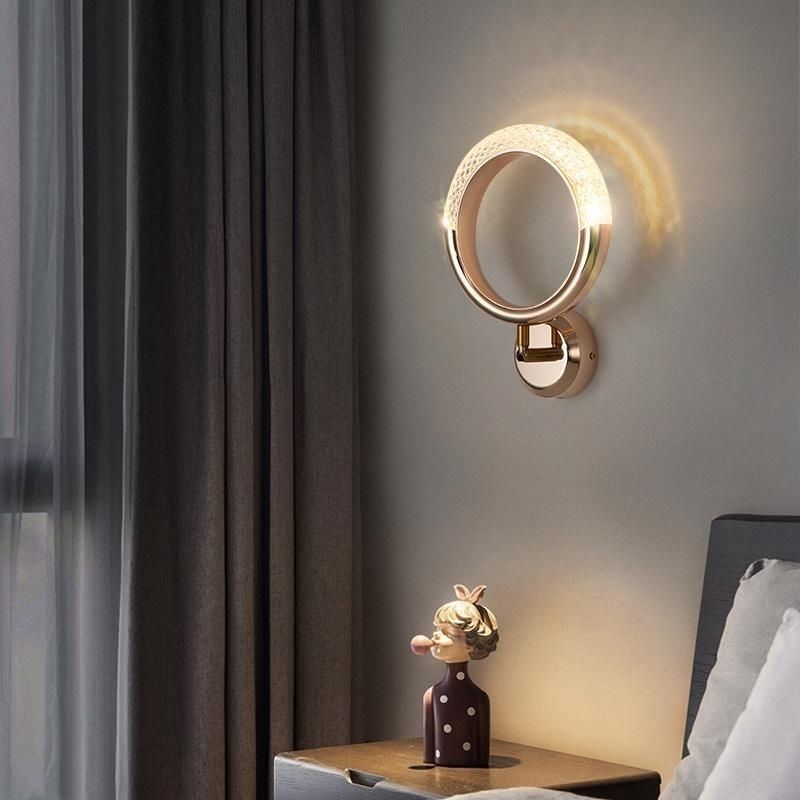 Lámpara de escritorio nórdica simple en la pared del dormitorio Lámpara de escritorio en la pared Lámpara de pared lujosa lámpara de pared de cabecera