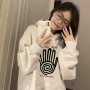 加厚绒宽松秋冬连帽卫衣