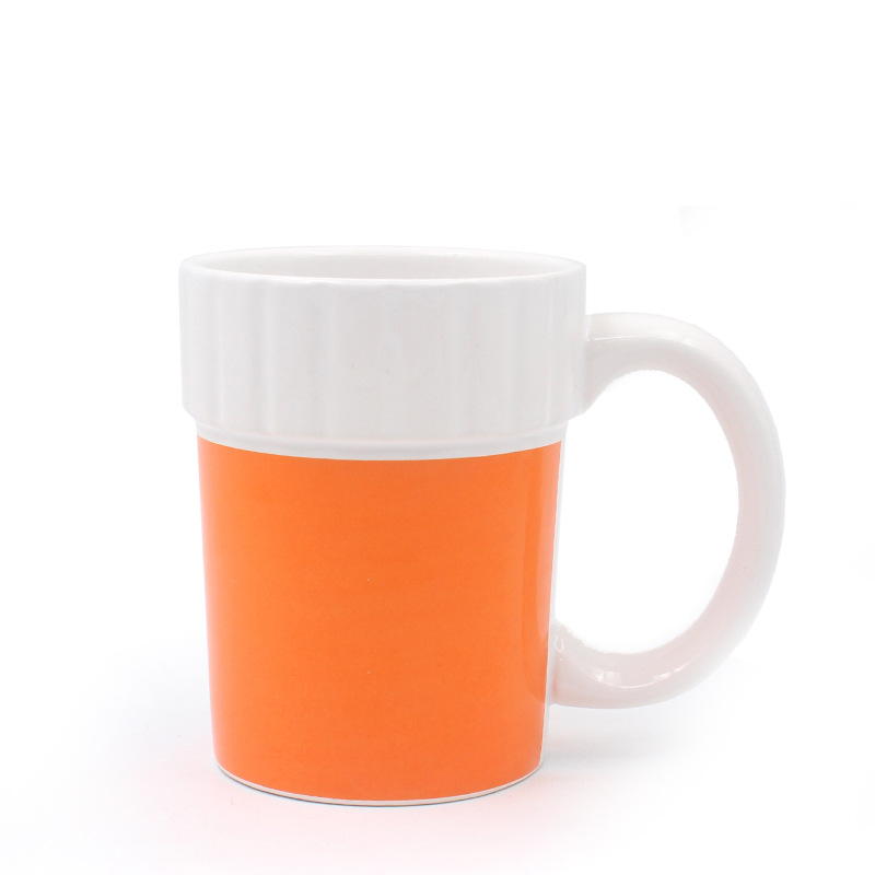 Estrictamente seleccionado de cerámica medicina puede taza de café medicina creativa taza transfronteriza medicina especial forma de botella taza patrón taza de agua