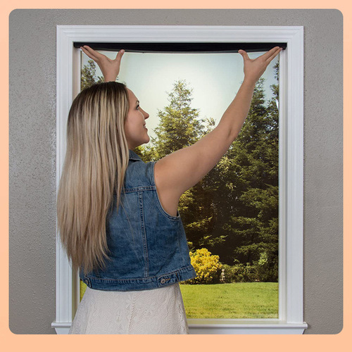 Light blocking pleated paper window cover disposable non-woven fabric curtain perforation free self-adhesive curtain sun-blocking window