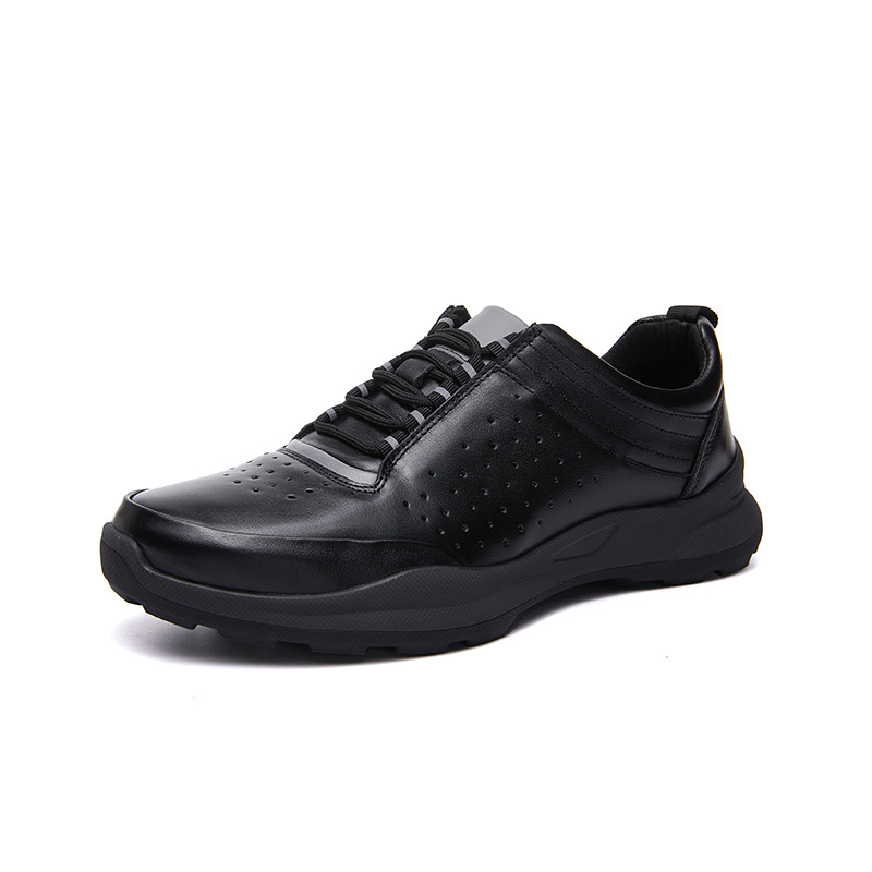 Broken size special price perforated sports leisure with genuine leather straps, hollowed out and breathable men's shoes_voghion.com