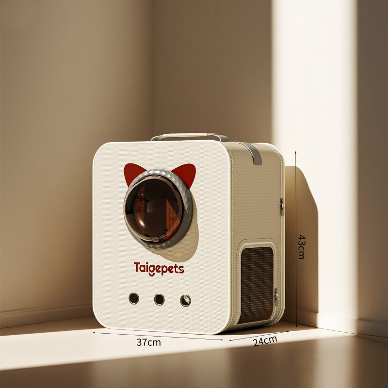 猫バッグスペースカプセルバックパック大容量ペットバックパックスクールバッグポータブル外出猫と犬抗ストレス猫ケージ|undefined