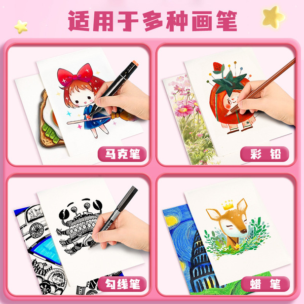 Art book with pictures painting for students