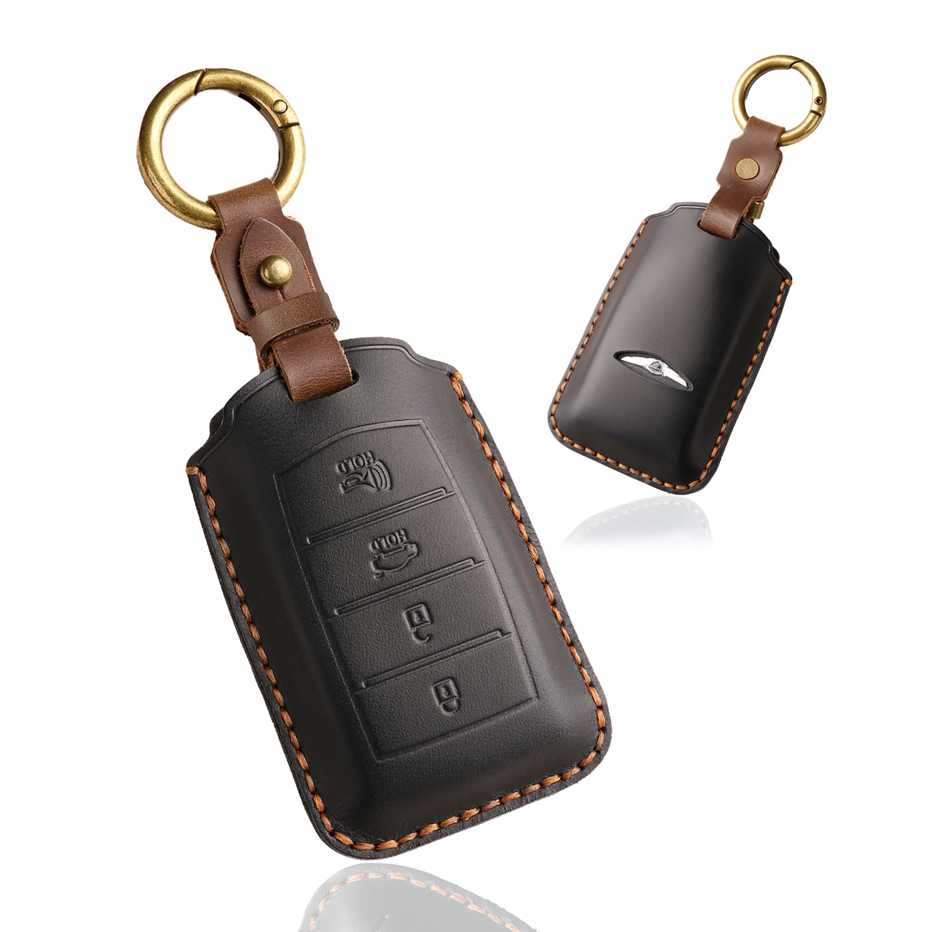 Retro Key Cover Suitable for Genesis Old Model Genesis Pure Handmade Genuine Leather Buckle Case