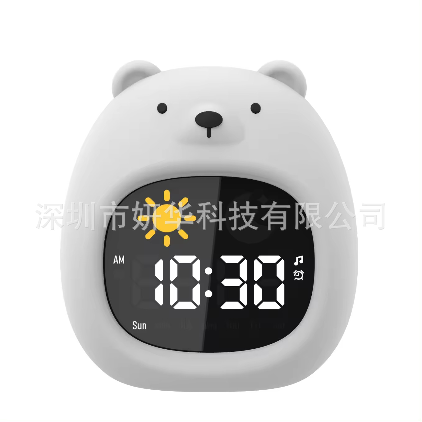 Nuevo gatito transfronterizo reloj de gatito niños amanecer despertar entrenamiento de sueño luz nocturna reloj digital LCD