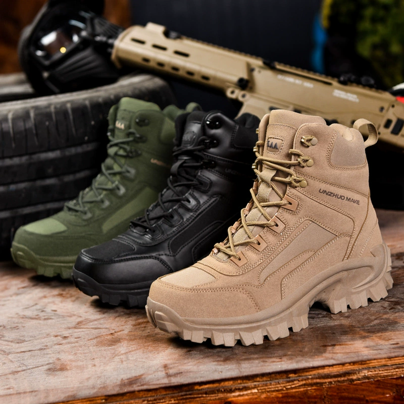 Тактические высокие ботинки (Martens) для лета, для подъёма и походов, лёгкие, для тренировок