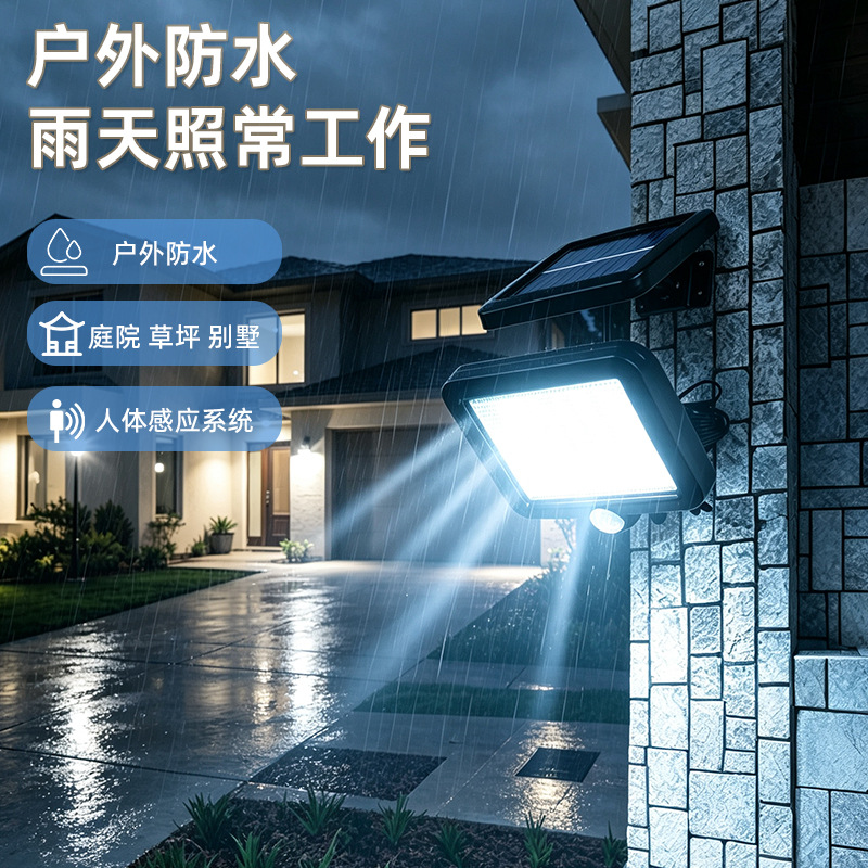 Lámpara solar de pared con sensor de movimiento (alta luminosidad)
