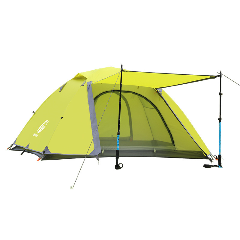 Lobo macho al aire libre doble caminata tienda de campaña de aluminio ultra ligera profesional a prueba de viento a prueba de lluvia campamento al por mayor tienda de montaña
