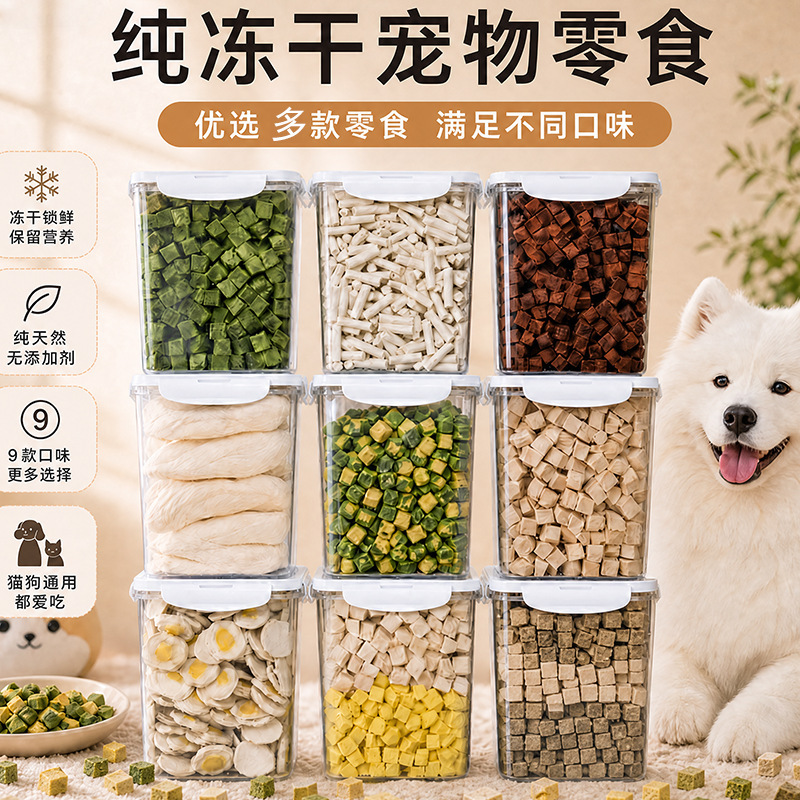 Freeze-Dried Cat Snacks, Chicken Pellets, Chicken Breast, Quail Eggs, Dried Yellow Fish, Nutritional Supplements, Dog Food, Cat Food, Cat Buckets Freeze-Dried Cat Snacks, Chicken Pellets, Chicken Breast, Quail Eggs, Dried Yellow Fish, Nutritional Supplements, Dog Food, Cat Food, Cat Buckets