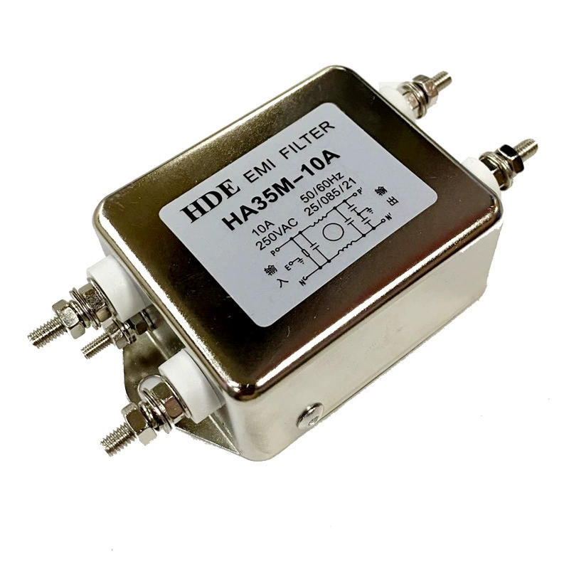 Фильтр питания HDE 220V HA35M-10A/20A/30A/40A от помехs, однофазовый EMI реле