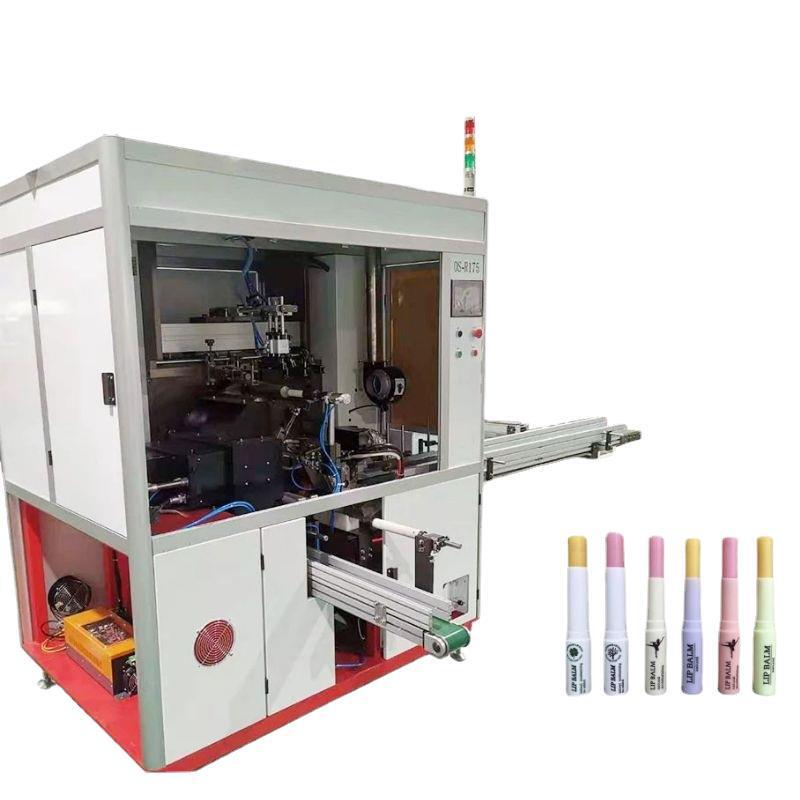 Fully Automatic Lipstick Tube Printing Machine, Curved Surface Screen Printing Machine, Automatic Nail Polish Bottle Printing Machine, Manufacturer Supply, Customizable