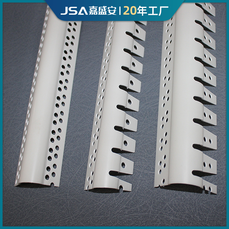 PVC半圆弧阳角圆弧阳角条PVC垭口拱形造型防撞护角条圆角厂家供应