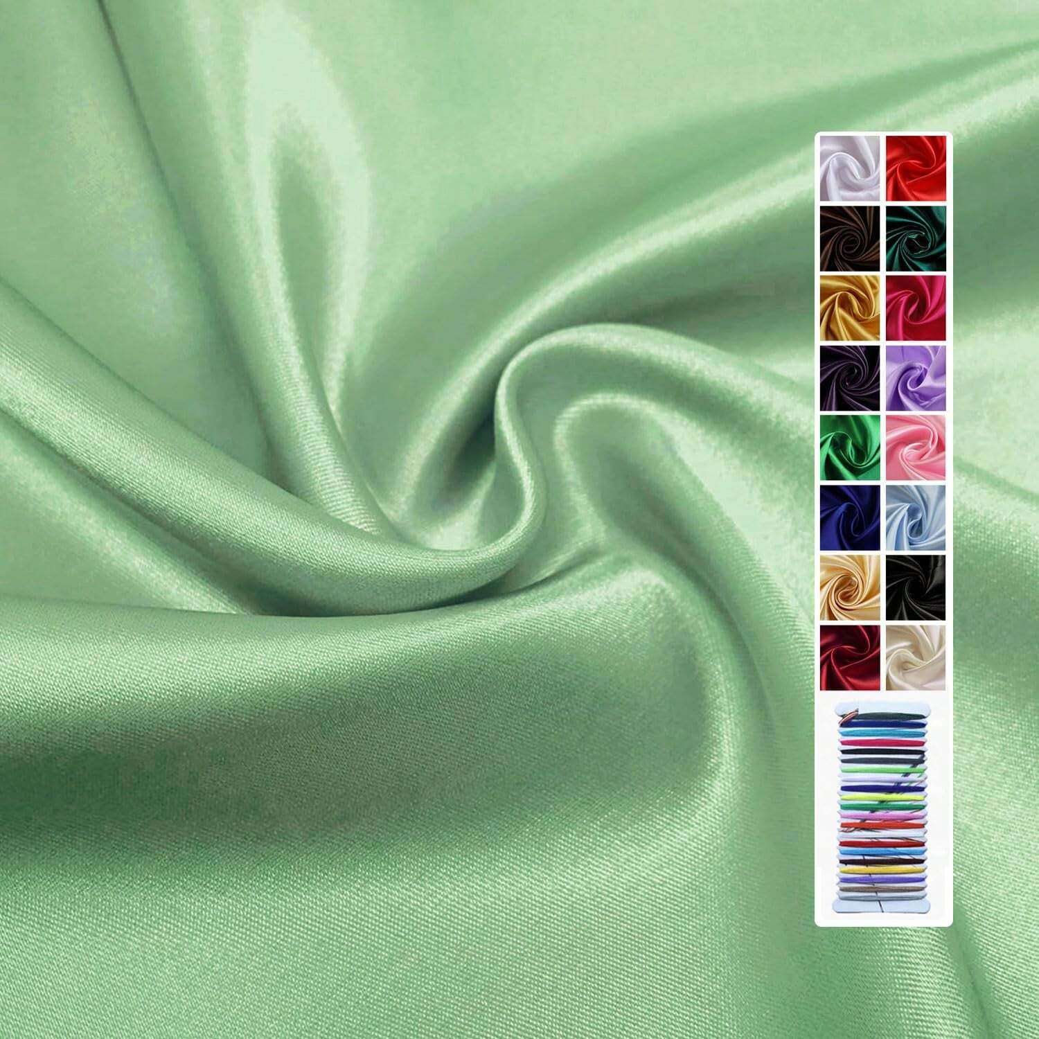 Polyester Satin Fabric By The