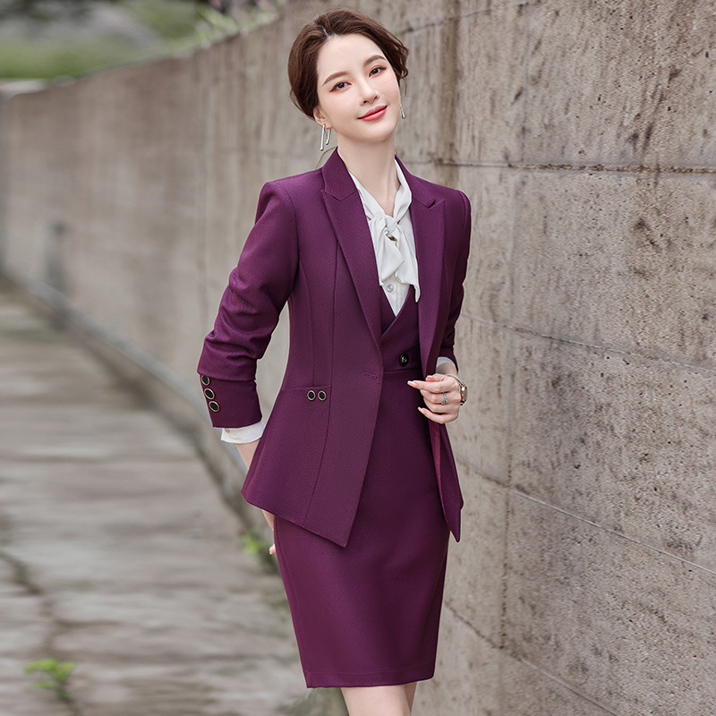 Suit Suit for Women in Autumn and Winter, Commuter Business, Workplace Manager, Workwear, Women's Suit, Three-Piece Suit, Professional Women's Clothing