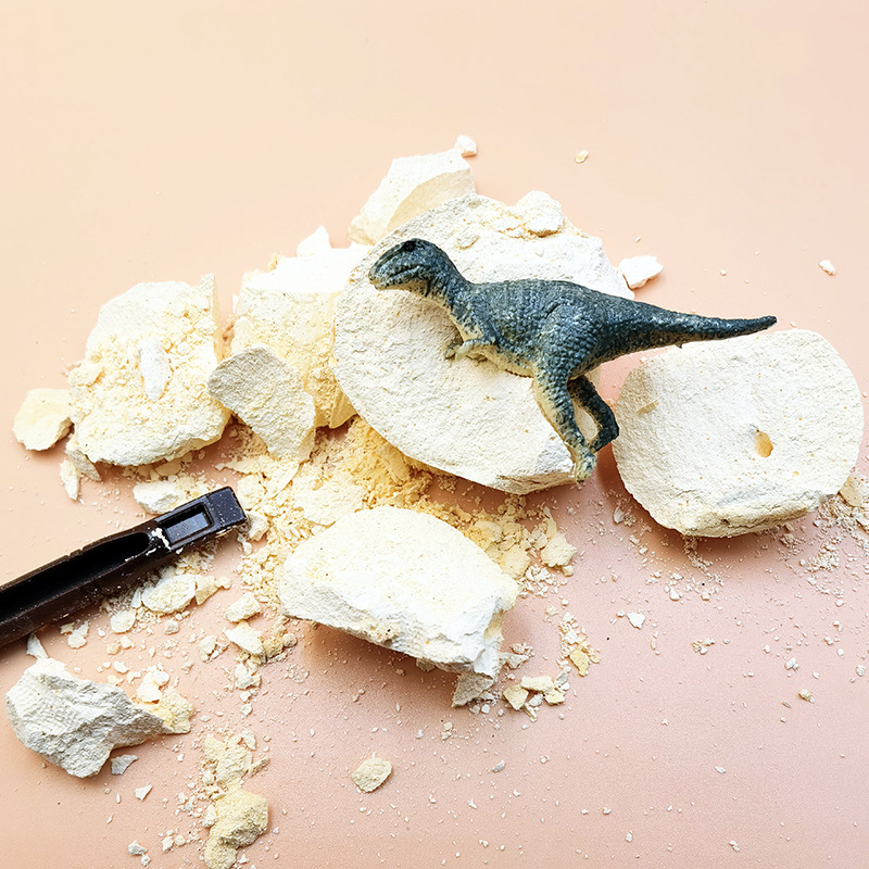 考古盲盒挖寶石化石恐龍蛋兒童手工DIY挖恐龍骨架模型玩具男女孩