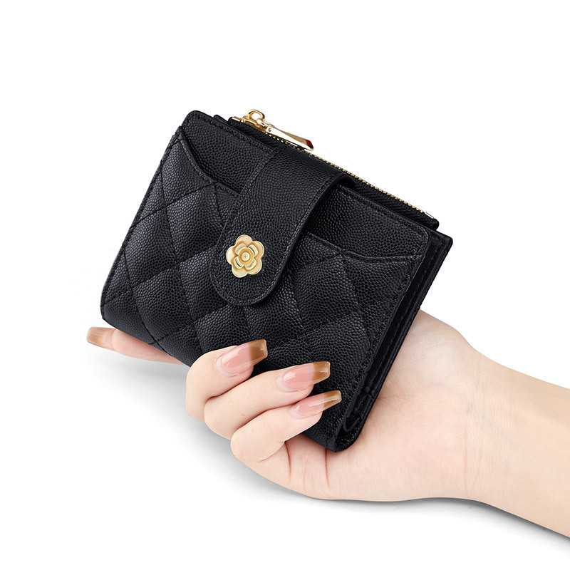 Paul Genuine Leather Women's Wallet 2023 New Multi-Slot Card Holder Coin Purse High-End Exquisite Mini Card Case