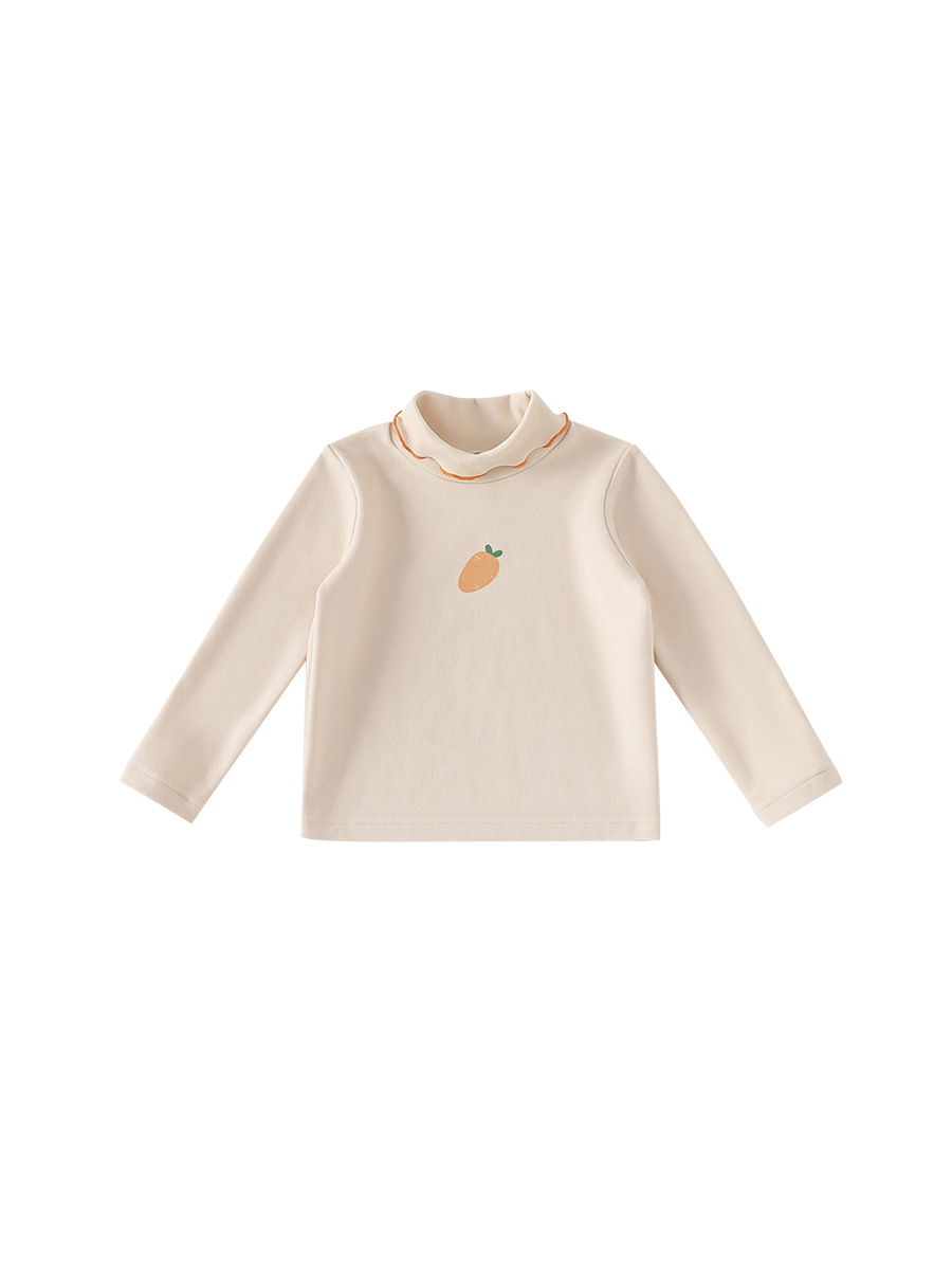 Youbao Ropa Infantil, Camiseta Interior de Encaje con Cuello Medio Alto, Nuevo Estilo 2026 para Niñas, Otoño e Invierno, Camiseta Interior para Niñas