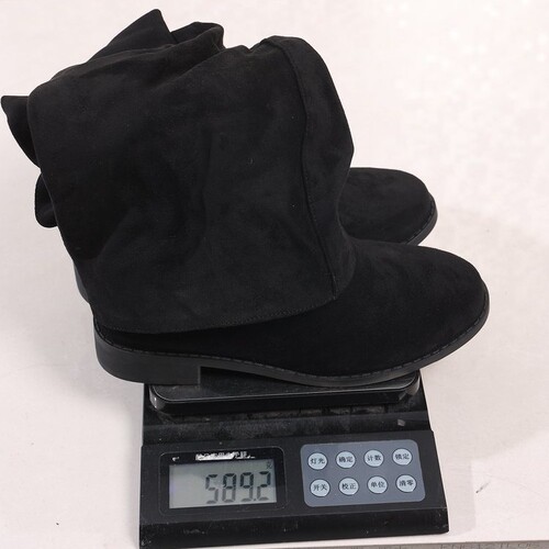 2025 new European and American autumn and winter boots, high tube suede thick heel boots, women's foreign trade, 36-43 large size women's boots wholesale