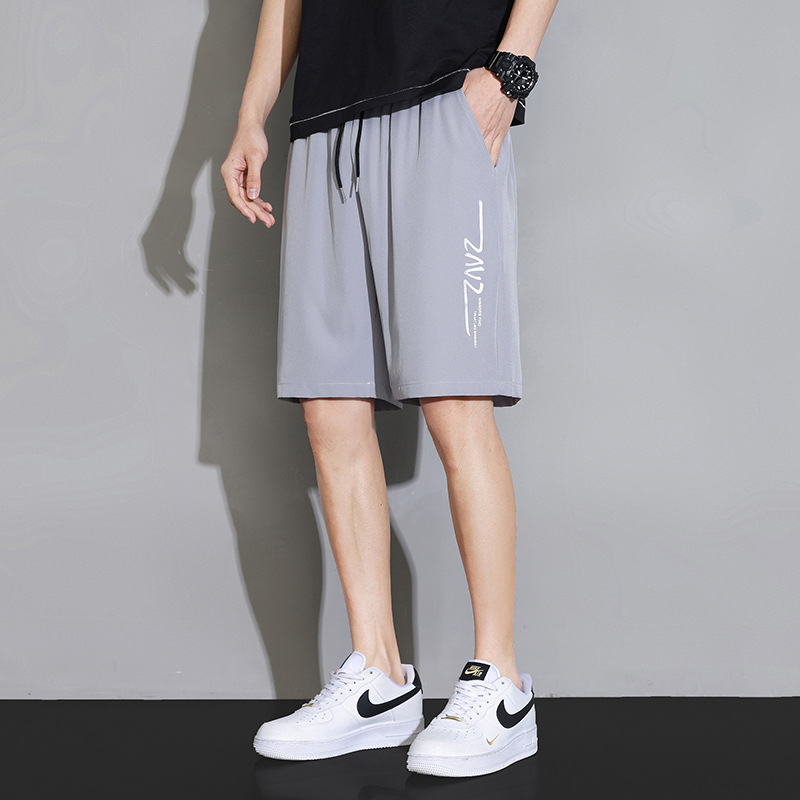 Pantalones de playa delgados de verano, pantalones cortos de hielo para hombres, deportivos casuales al aire libre, pantalones de salto sueltos transfronterizos