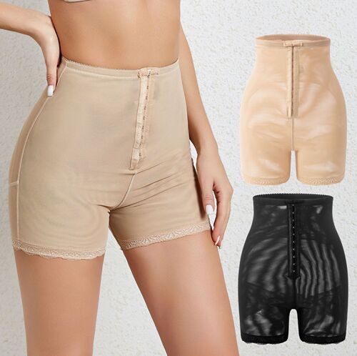Cross-border high-waisted breasted tummy-tightening pants for body-shaping, butt-lifting, butt-exposed butt-enhancing pants for women after childbirth, tummy-tightening underwear