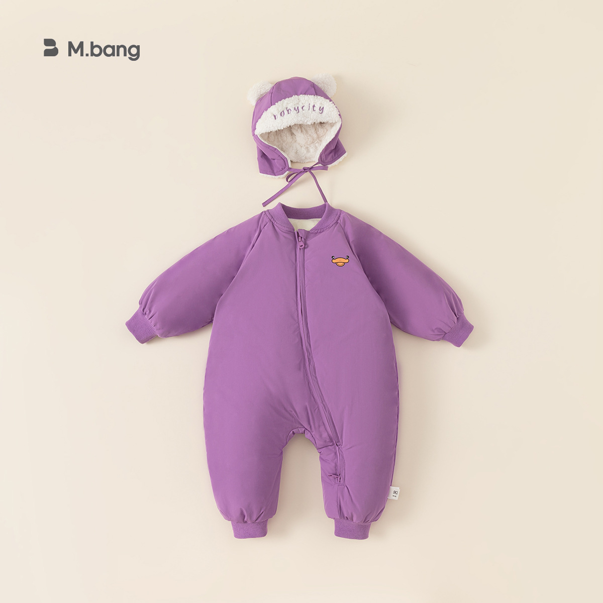 Youbao ropa para niños chaqueta de plumón para niños plumón de pato blanco bebé cremallera oblicua chaqueta de plumón de dibujos animados sombrero DY-1105