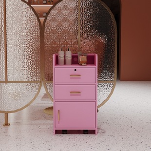Barber Shop Hairdressing Tools Cabinet Cart Hair Salon Barber Cabinet Storage Perm Dyeing Tools Car Storage Cabinet Hairdressing Table