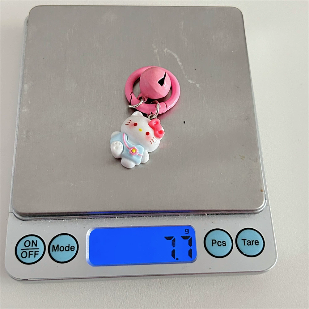 Hello kitty, фуксия мультфильм брелок, маленький колокольчик, подвеска, рюкзак, аксессуар для сумки
