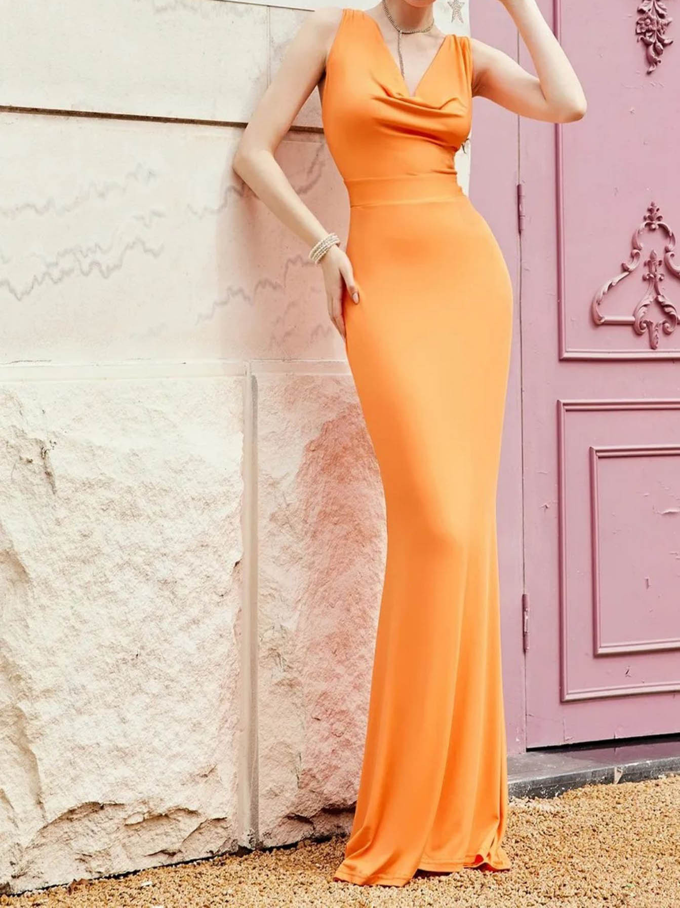 Ropa de mujer de comercio exterior europea y americana verano nuevo Amazon sexy Slim banquete vestido de noche alto elástico espalda encaje-arriba image 5