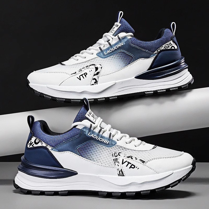 Marca de moda zapatos de malla transpirables de verano de alta gama zapatos de red para jóvenes deportes y ocio zapatos de moda nuevos zapatos de hombre primavera image 5