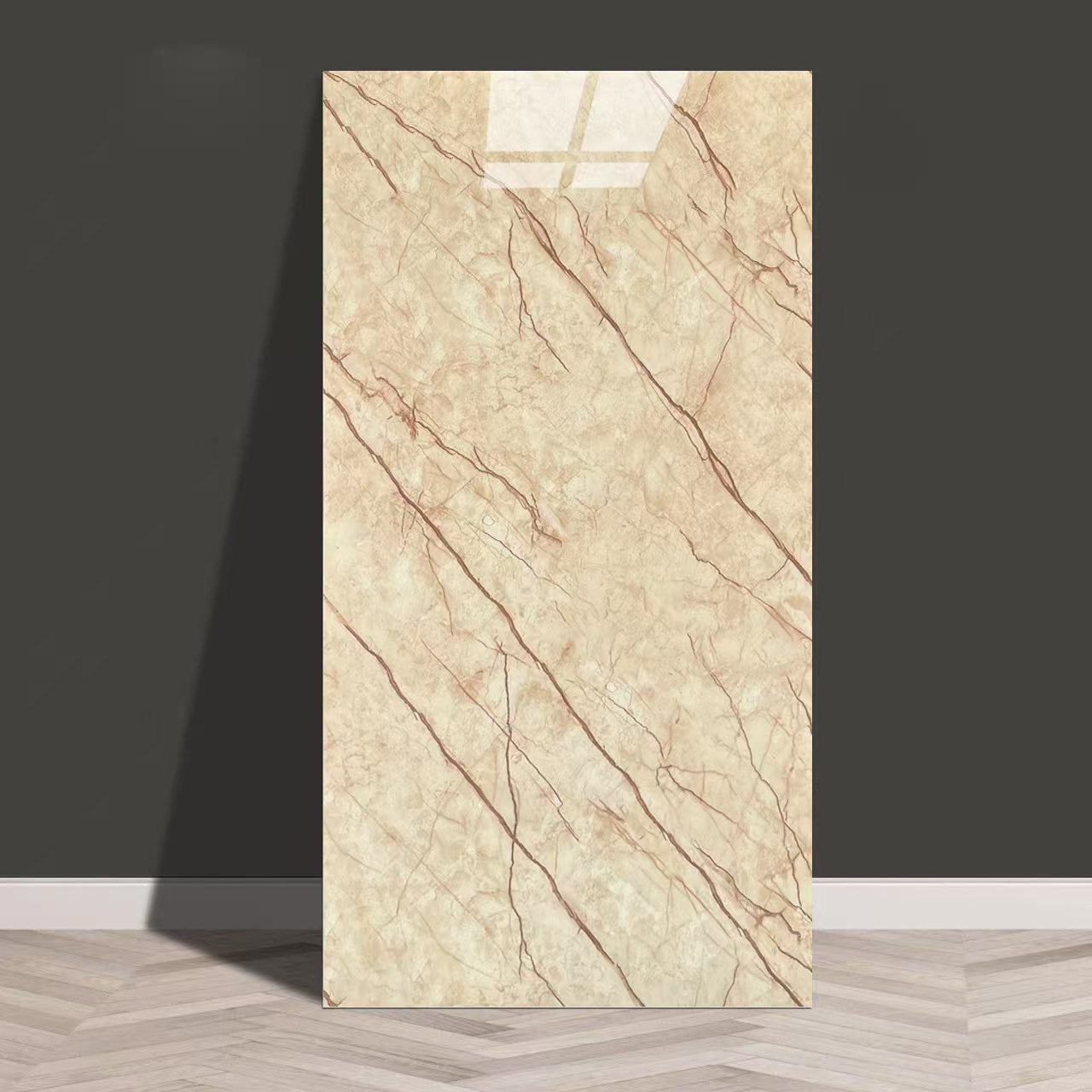 Baldosas de mármol transfronterizas autoadhesantes pegatinas de pared decorativas cocina gruesa baño renovación impermeable a prueba de aceite