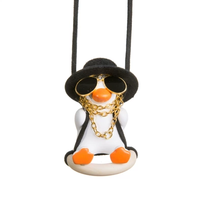 Hat Duck Car Interior Pendant: Car hanging - necklace-tire-duck-7x7x7-carton-packaging