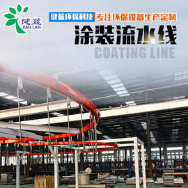 厂家全自动喷漆工艺涂装设备 悬挂式静电喷塑设备车间 涂装流水线