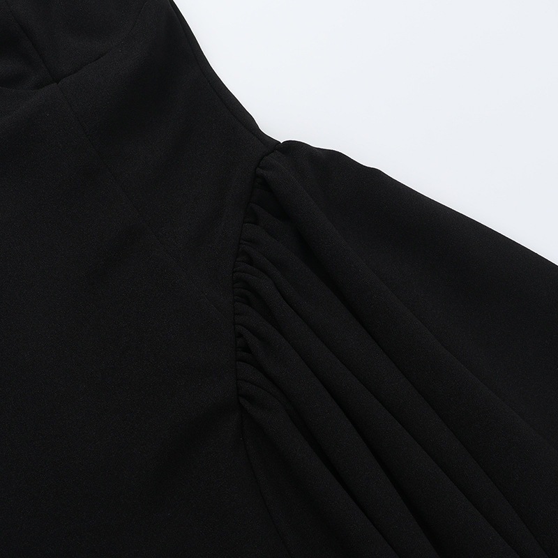 Robe élégante à bretelles et col en V pour femme – Taille haute, coupe moulante, couleur unie estivale (noir/rose, S-L)_voghion.com