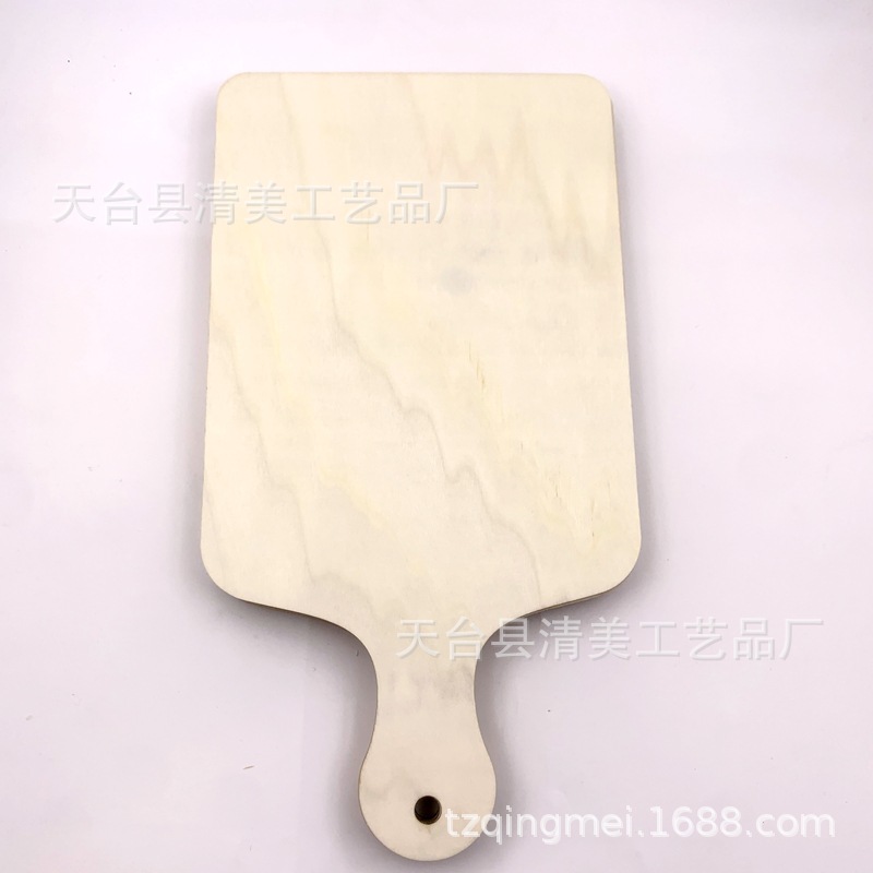 Tabla de cortar de troncos, hoja de madera, decoración de madera de bricolaje, nueva forma de tabla de cortar cuadrada/redonda, marca de madera 5 piezas en un paquete