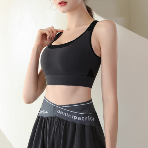 All-in-one sports bra for women running yoga back high-intensity shock-proof push-up bra vest-style fitness bra