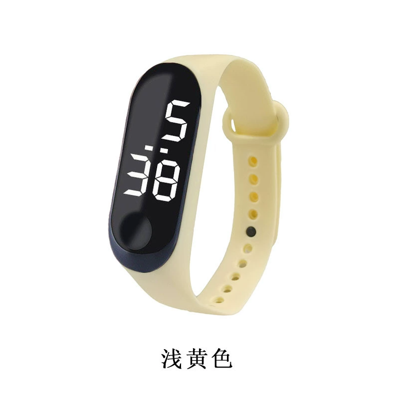 Electronic watch, waterproof, simple elegant leisure design, lightweight, multiple colors