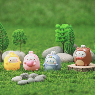 South Korea ㊣ Molang Animal Rabbit Series Mini Cartoon Figures Blind Box Blind Draw Cute Pet Style Dolls