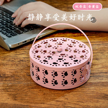 创意猫爪蚊香盒批发蚊香炉蚊香架铁艺防火家用室内香薰炉蚊香盘