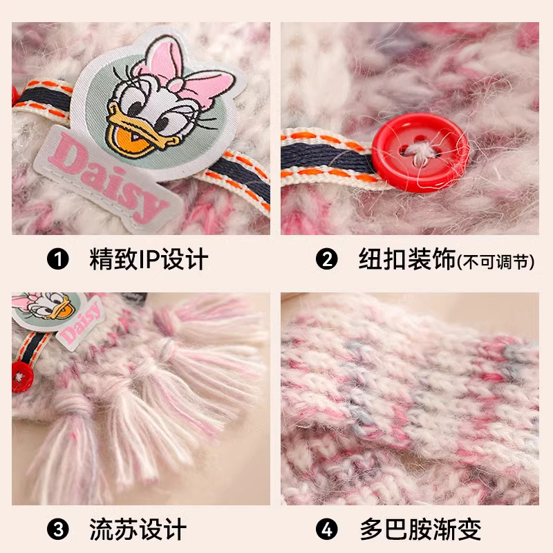 Disney serie Mickey bufandas para perros Minnie perros pequeños y medianos collares calientes gatitos accesorios de mascotas de invierno