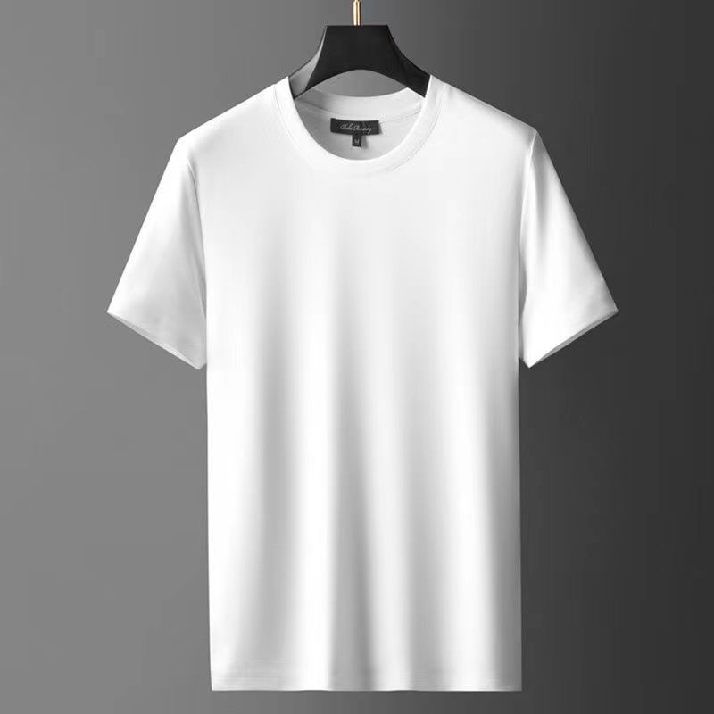 Klein azul Camiseta de manga corta de los hombres de verano suelta nicho de la moda nacional media manga ins marca de moda calle más tamaño camiseta