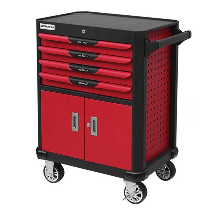 Carro de herramientas, gabinete, carro, caja multifuncional, reparación de automóviles, hardware de grado industrial móvil, tipo de cajón grueso de servicio pesado