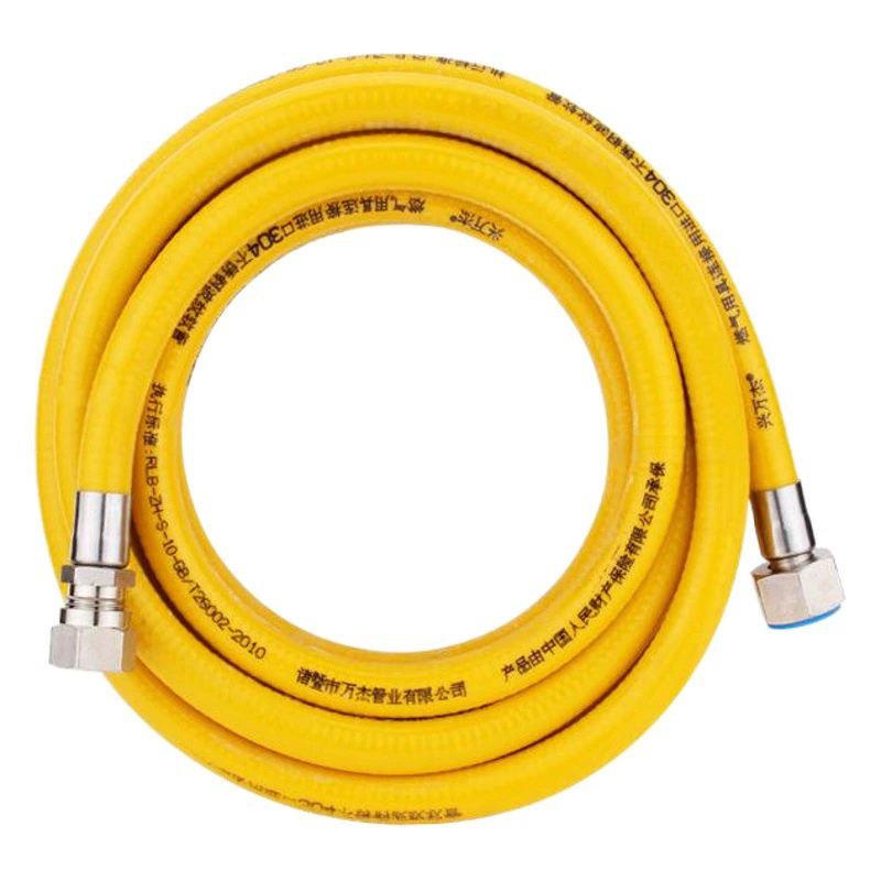 Газовая труба из нержавеющей стали газовая труба сжиженного газа украшение дома металлическая гофрированная труба 4 точки шланг высокого давления